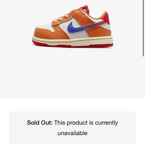 Baby Nike Dunk Low. 2c/3c. New never used. Original box.
